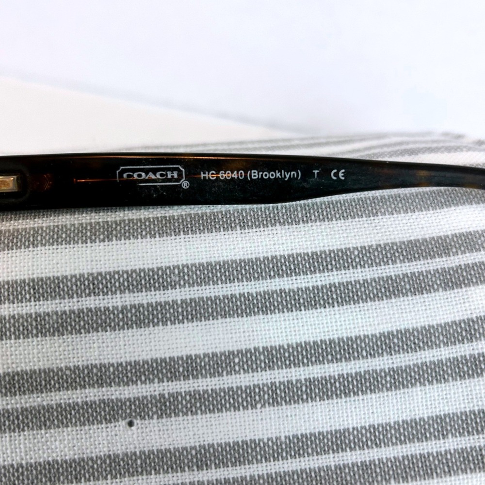 Coach Brooklyn HC 6040 Dark Tortoise Eyeglasses Frames 52-16-135 5001 - Picture 3 of 4